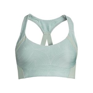 Avia Women's Split Racerback Bra with Adjustable Strap waves of grain